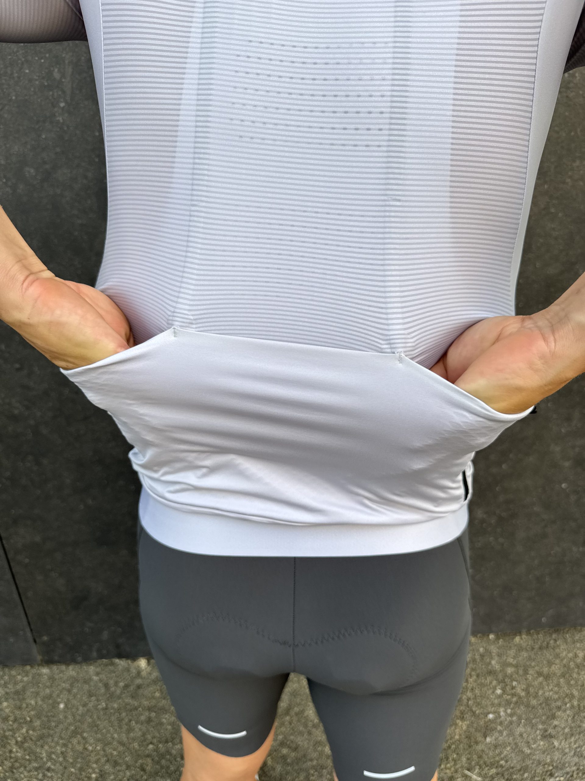 Koszulka kolarska krótki rękaw PRO-WAY (szara) - obrazek 6