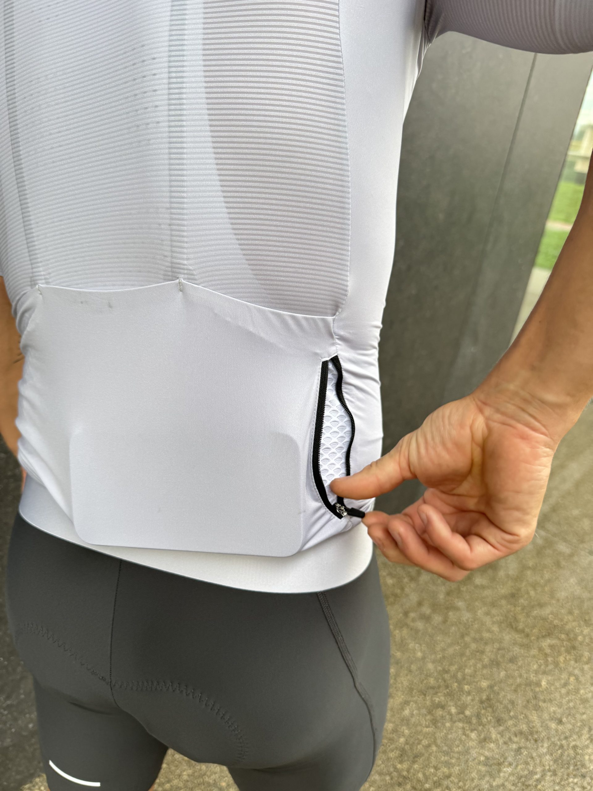 Koszulka kolarska krótki rękaw PRO-WAY (szara) - obrazek 12